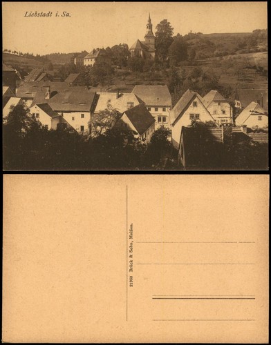 Ansichtskarte liebstadt partie - ansichtskarte,