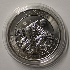 2 Unzen Silber, Werewolf, Werwolf, mystische Fabelwesen, Kanada, 2021