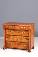Gründerzeit Kommode Louis Philippe Nussbaum Schubladen Kommode Sideboard