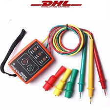 3 Phasen Drehrichtungsanzeiger Drehstrom Phasenprüfer drehfeldmessgerät