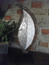 Lampe Perlmutt Rattan