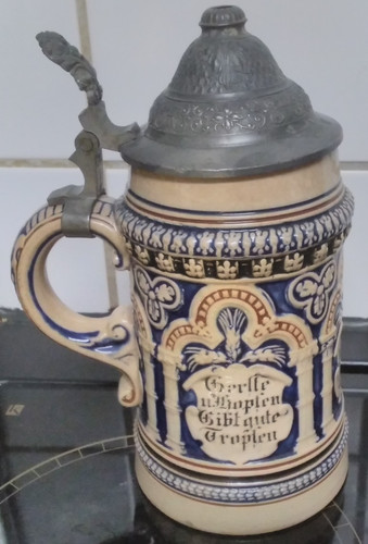 Alter bierkrug aus steinzeug - alter,