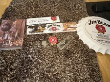 Blechschilder,Jim Beam, 4 Stück, neu, Party, Bar, ,und Drei Anhänger.