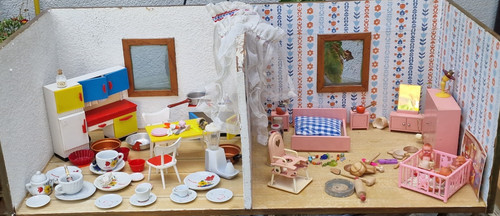 Alte puppenstube 60er 70er mit - alte,