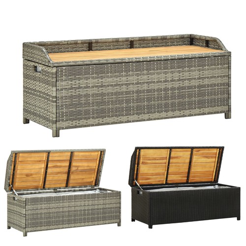 Poly rattan sitzbank stauraum - sitzbank,