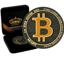 BITCOIN Gold Black Empire 1 Oz