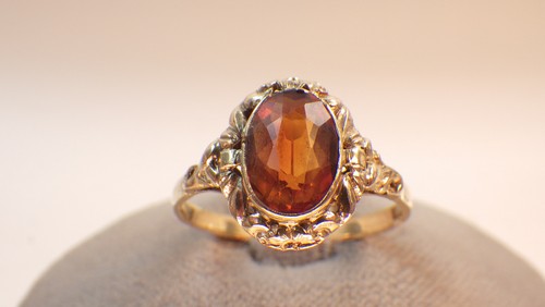 Schöner goldtopas ring - schöner,