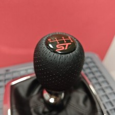 ST SPORT LEDER 6-Gang SCHALTKNAUF für FOCUS MK3 MK4 FIESTA MK7 MK8 RS KUGA 2.0t