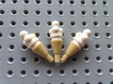 Lego 3 x Eis Tüte 11610 beige