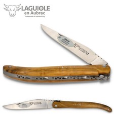 Laguiole Aubrac Taschenmesser L0511OLIF 11 cm massiver Griff Olivenholz Messer