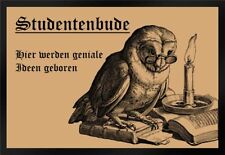 Fußmatte Schmutzfangmatte Studentenbude Kerze Eule Ideen F541