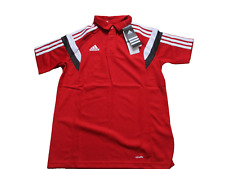 Adidas Polo T-Shirt climalite Gr 116, 128 , 140 , 152 , 164 rot Neu