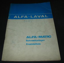 Ersatzteilliste Alfa Matic