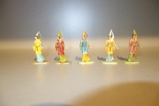 Elastolin 4 cm-5 Burgfräulein mit seltener Bemalung"Vitrinenstücke,TOP""