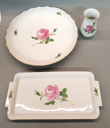 Meissen geschirr rosa rose - meissen,