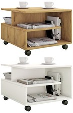 Holz Sofatisch Couchtisch Rollen rollbar Stango S