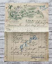 1906 Rechnung Genschow Jagd Munition Waffen Cöln Köln alt Deko Schnell Rotenburg