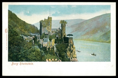 Burg rheinstein 1900 - ak, ca.