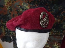 (B14) Original Frühe Bundeswehr Barett  Fallschirmjäger Airborne von 1988 Gr.63