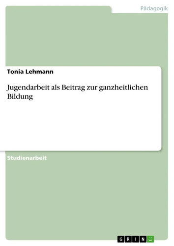 Tonia lehmann jugendarbeit - lehmann, |