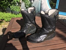 Dainese Motorradstiefel D-Axial 2-Reißverschlüsse, Top-Zustand Gr. 42 schwarz