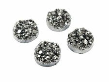 4 Cabochons "Eiskristalle" in