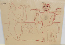 Extrem Seltene Lithographie Pablo Picasso (1881-1973) - Faune et Centaur um 1956