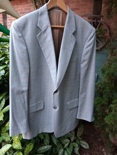 Sakko Herren Business Feier Jacket Herrenblazer Gr. 54 Karo Kariert 26% Wolle 