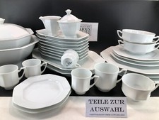 Royal Limoges La Brindille weiß➡️TEILE z AUSWAHL➡️vtg Porzellan eckig Frankreich