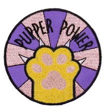 Puppy Power Hund bestickt Aufnäher oder Bügelbild Patch
