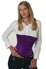 Corsage Korsett Violett Satin