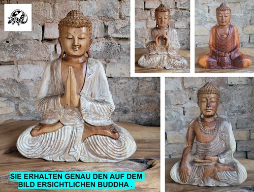 Buddha holzfigur diverse - holzfigur,