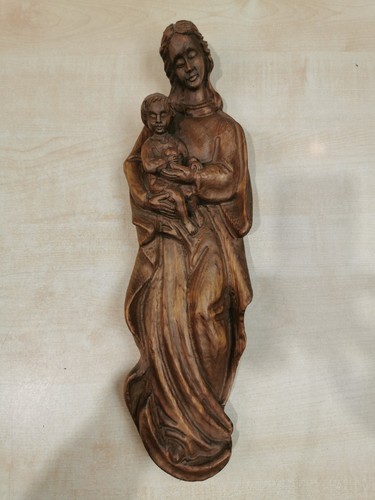Holzfigur madonna mit - mit, kind
