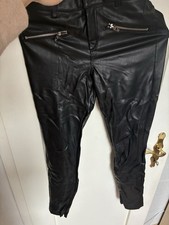 Leather pants - leather, 36