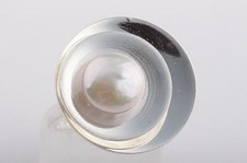 Perlen Ring 925 er Sterling Silber Süßwasser Größe 54 Top!  