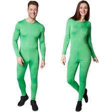 Unisex Jumpsuit Halloween Karneval Fasching Damen Herren verkleiden Unterhemd