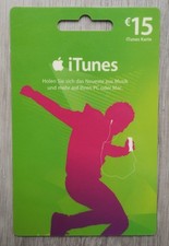 iTunes Karte 15 € Apple 2005