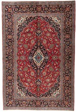 Perserteppich Kashan Kork 295 x 196 cm Orientteppich Top Zustand