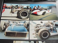 4 Fotos Lola T 70 CanAm Spyder aus Laguna Seca Historic Race  (9x13)