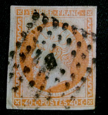 Frankreich : EMPIRE FRANC. Napoleon III. 40 C.  gestempelt