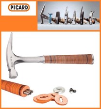 PICARD Ganzstahllatthammer 790 1/2 800 g mit Magnet glatt mit Ledergriff