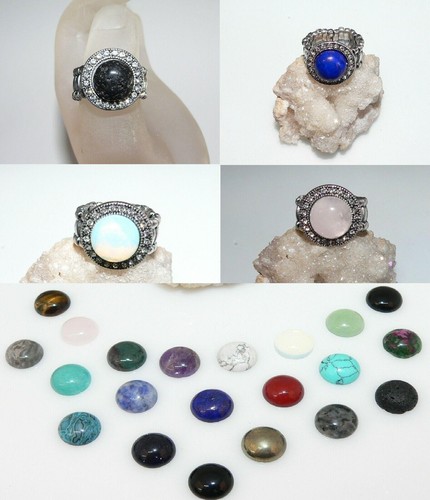 Unisize stretch ring strass - stretch,