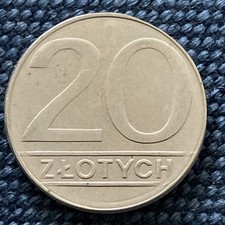 Polen 20 Zloty  1989 Zlotych