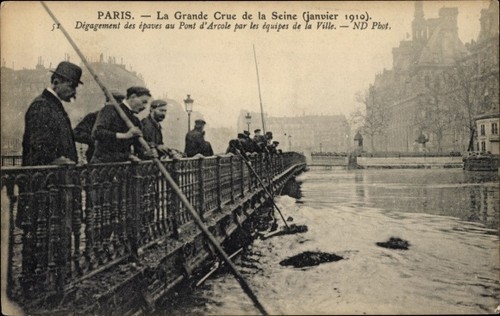 Postkarte paris pont - postkarte, iv,