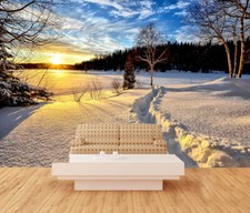 3D Schnee Wald ZHUC15994