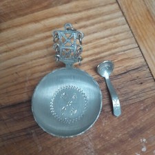 Vintage Jokkmok Löffel/Löffel mit einer winzigen Pfanne.