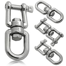 Wirbelschäkel Doppelwirbel Drehwirbel V4A Rostfrei Gabel-Gabel Auge-Auge Schäkel