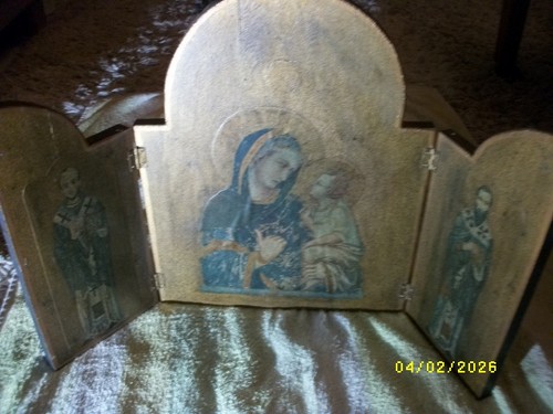 Vintage triptychon ikone die - vintage,