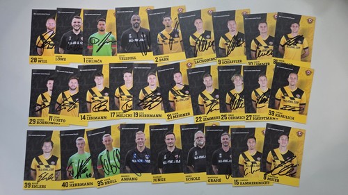 Dynamo dresden autogrammkarten - dynamo,