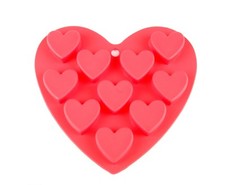 Silikon Herz Backform Pralinenform Backformen Schokolade Pralinen Eiswürfel Rot